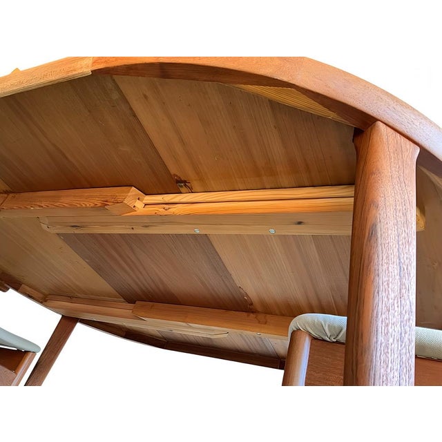 Danish Round and Oval Extendable Dining Table in Teak by Ib Kofod-Larsen for Faarup Møbelfabrik, 1960s For Sale - Image 14 of 18
