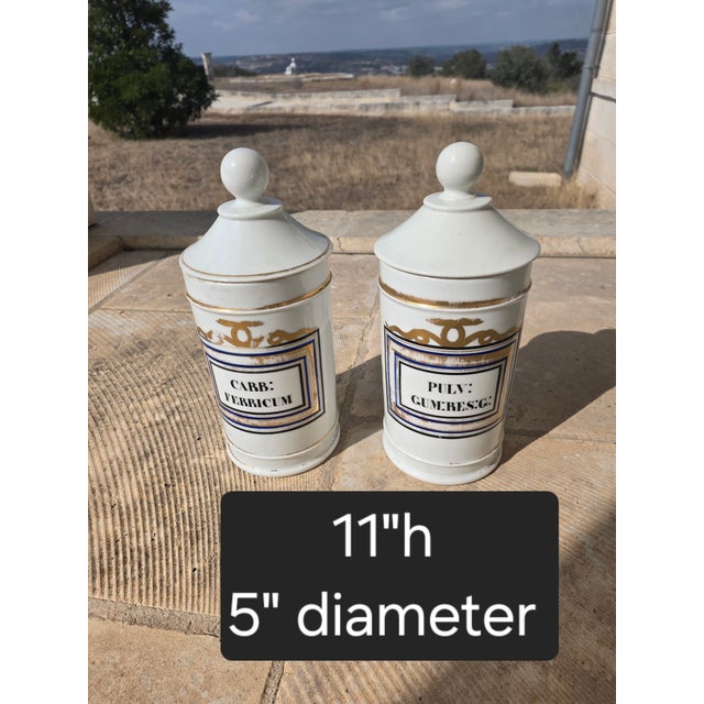 Pair of Antique Apothecary Jars For Sale - Image 12 of 13