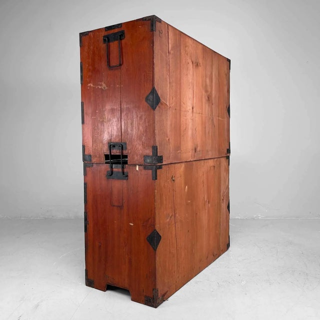 Japanese Traditional Tansu Storage Chest, 1890s For Sale - Image 10 of 11