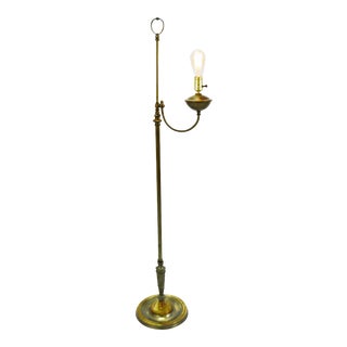 Vintage Bridge Arm Floor Lamp For Sale