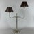 Table Lamp in Metal and Brown Leather, 1970s For Sale - Image 4 of 11