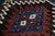 Ink Blue Vintage Balouch Rug 2'2'' X 2'4'' For Sale - Image 8 of 12