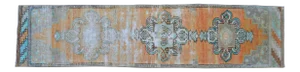 Distressed Oushak Runner Rug - Faded Colors Hallway 2'2″ X 9'1″