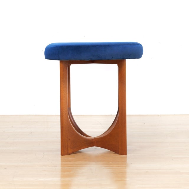 Mid-Century Modern Mid Century Teak Astro Vanity Stool Attributed to G Plan For Sale - Image 3 of 7