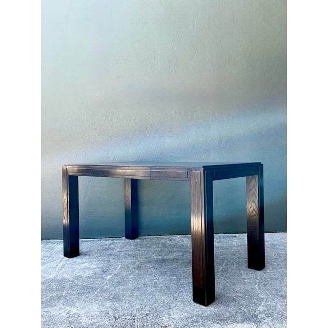 Vintage Ebony Parsons Desk For Sale - Image 4 of 12