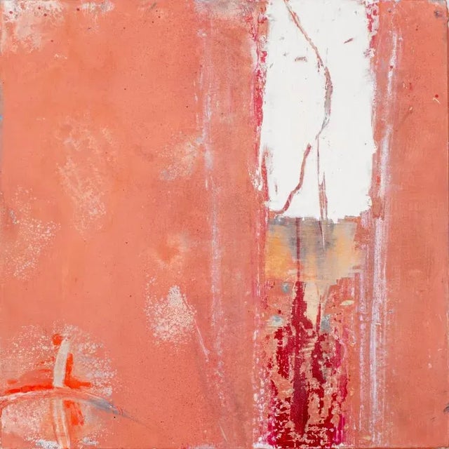 Ron Ehrlich Expressionist Composition Mixed-Media Painting, 2001 For Sale