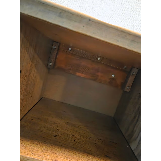 Vintage Mid Century Modern Danish Floating Bar Cabinet Drop Front Desk Wall Unit For Sale - Image 18 of 18