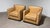 Camel Pair of Ralph Lauren Style Leather Club Chairs, C. 2000. For Sale - Image 8 of 10