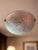 Metal French Art Deco Hanging Light with Molded Glass Shade, 1933 For Sale - Image 7 of 9