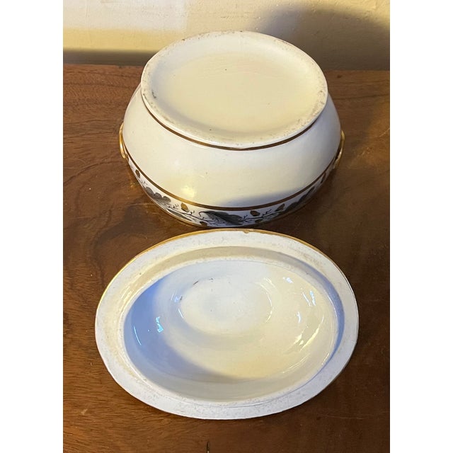 Antique 18th Century Worcester Porcelain Flight Barr Sugar Bowl Sucrier and Cover Decorated With Oak Leaf Garland For Sale - Image 12 of 14