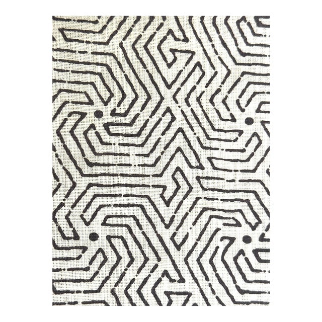 China Seas Maze Choc Brown on Tint Fabric For Sale