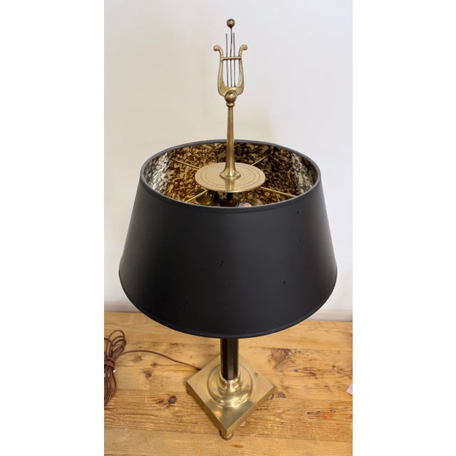 Chapman Manufacturing Company Vintage Chapman Brass Candlestick Table Lamp For Sale - Image 4 of 10