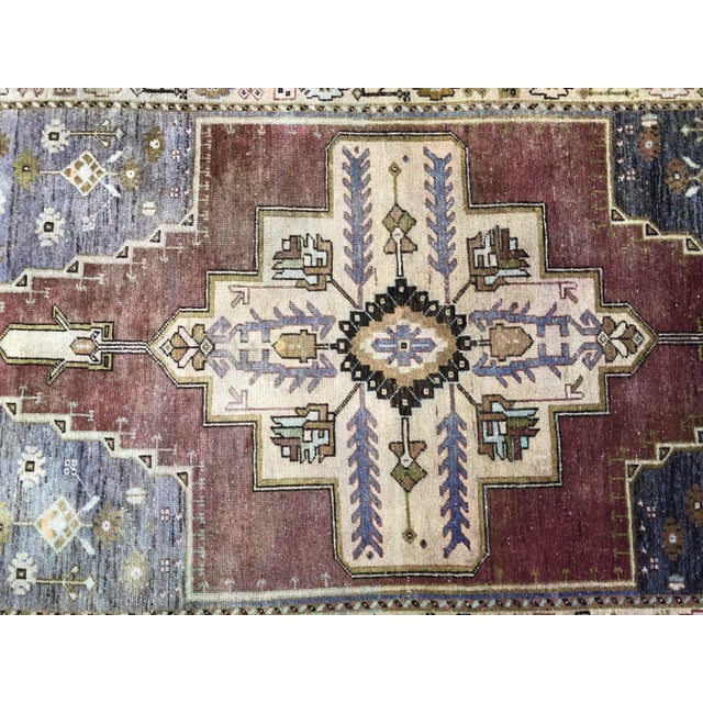 Sienna 1960s Vintage Turkish Rug - 4′1″ × 8′2″ For Sale - Image 8 of 11