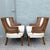 Hollywood Regency Vintage Hollywood Regency Cane Tufted Barrels Chairs - A Pair For Sale - Image 3 of 9