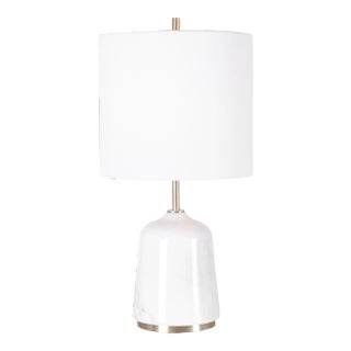 Eloise White Marble Table Lamp For Sale