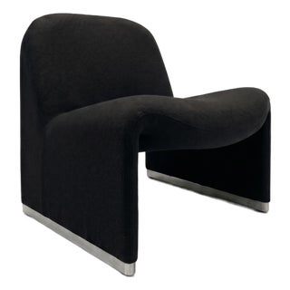 Vintage Black Alky Lounge Chair by Giancarlo Piretti for Castelli, 1960s For Sale