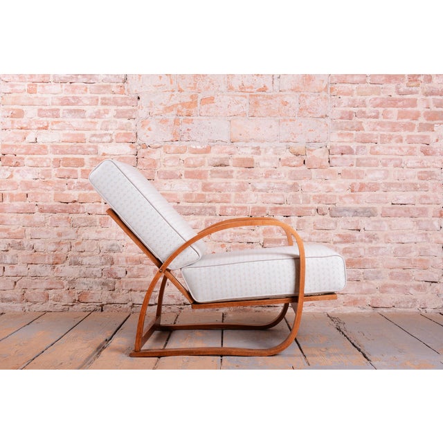 Art Deco Adjustable Armchair by J. Halabala for Up Závody, Czech, 1930s For Sale - Image 12 of 18