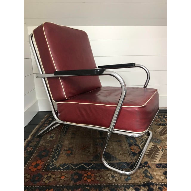 Vintage Tubular Chrome Lounge Chair by Lloyd Manufacturing Co. Chairish