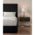 Black Upholstered Queen Bed For Sale - Image 4 of 4