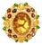 Bochic "Orient" Vintage Lemon Citrine & Multi Gem Ring - 18K Gold & Silver For Sale