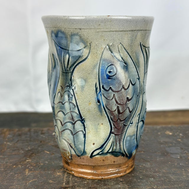 Studio Art Pottery Fish Vase by Matt Wren For Sale In Philadelphia - Image 6 of 8