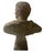 English 1970s Large 39" Neoclassical Weathered Cast Stone Male Bust For Sale - Image 3 of 8