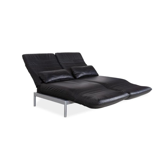 Leather Plura Two-Seater Sofa witn Manual Function from Rolf Benz For Sale - Image 5 of 15