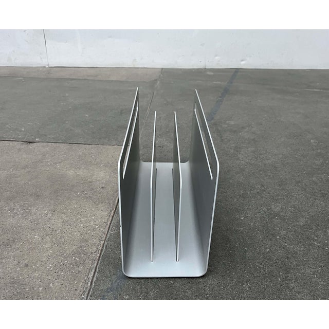 Minimalist Aluminum Magazine Rack by Norman Foster for Helit, Germany, 1990s For Sale - Image 13 of 18