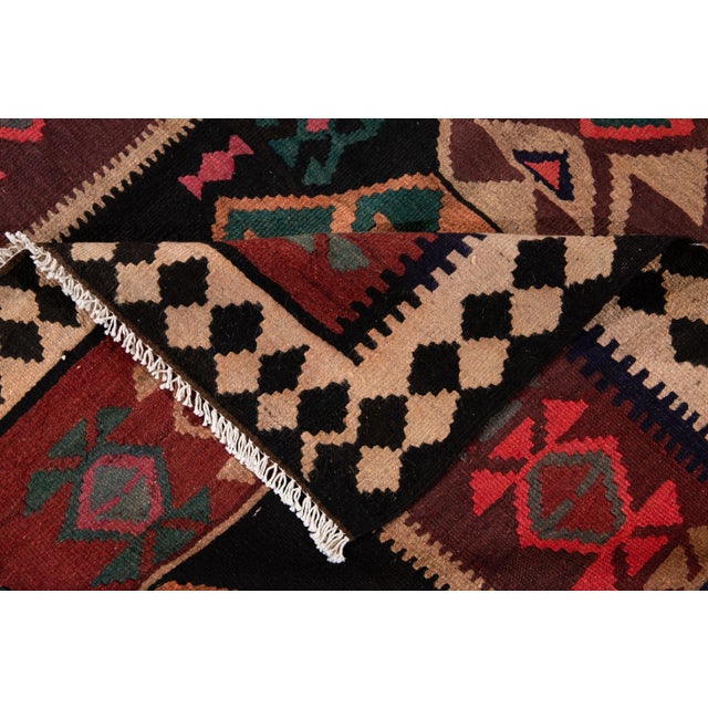 Traditional Mid-20th Century Vintage Kilim Runner Rug 5' 1" X 12' 2''. For Sale - Image 3 of 13