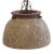 Danish Modern Stoneware and Chain Pendant Light, 1970s For Sale
