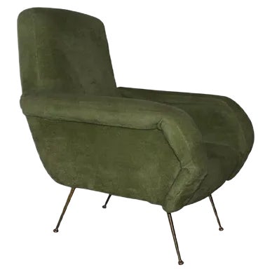Mid-Century Italian Armchair, 1950s For Sale