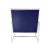 Pasargad Home Luxe Collection Navy Leather Chair For Sale - Image 4 of 9