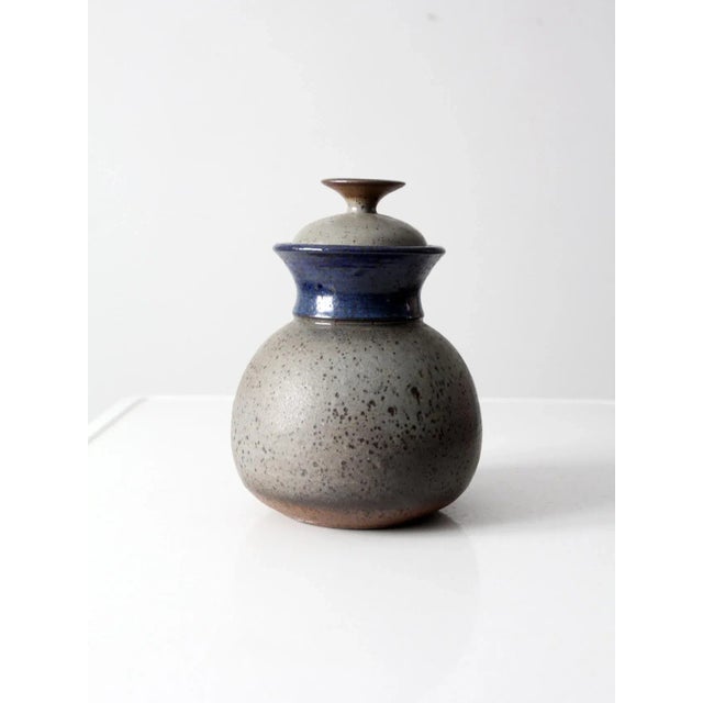 1970s 1970s Studio Pottery Jar For Sale - Image 5 of 9