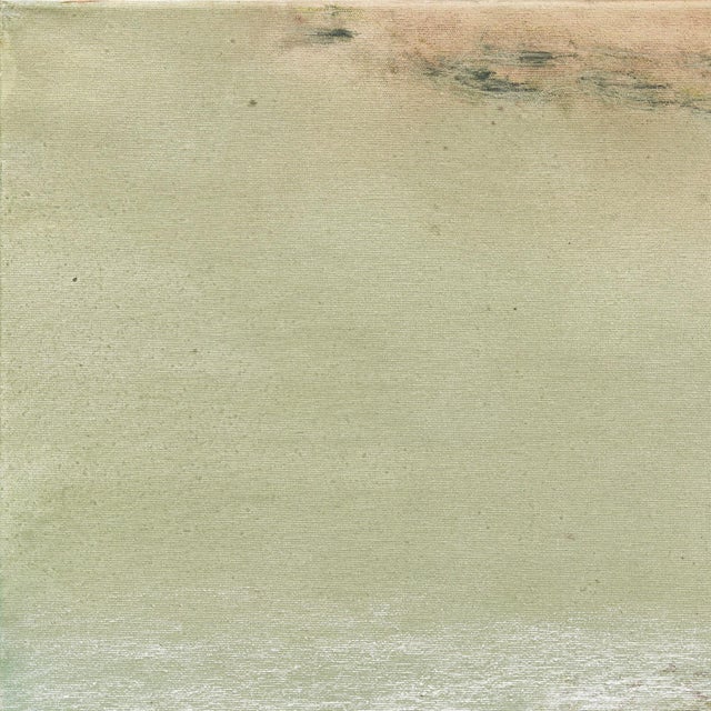 Textile Awh 350 - Original Minimalist Abstract Colorfield Oil Painting on Canvas For Sale - Image 7 of 9