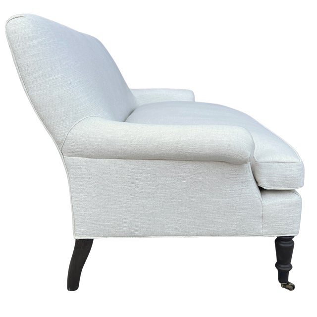Lee Industries Lee Industries Traditional Loveseat Sofa For Sale - Image 4 of 9