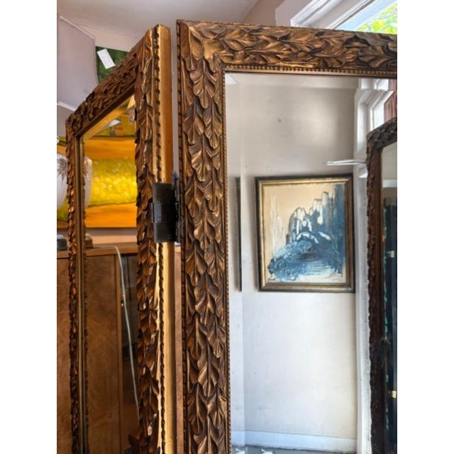1950s 1950s Giltwood Screens Mirror and Room Dividers For Sale - Image 5 of 6