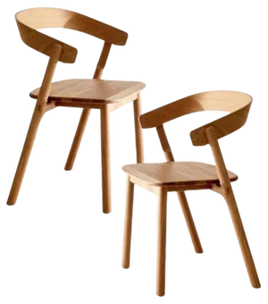 Set of Nude Dining Chairs by Made by Choice