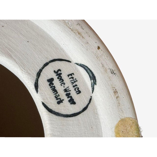 Eriksen Keramik, Large Table Lamp, Beige Stoneware, Denmark, 1970s For Sale - Image 11 of 11