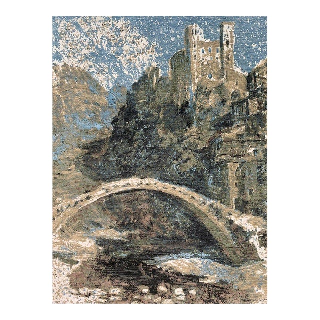 Handwoven Modern Abstract Area Rug 10x14 For Sale