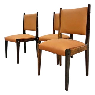Dining Chairs in Rosewood & Leather, Sergio Rodrigues for Bloch, 1960s - Lot 291-883 For Sale