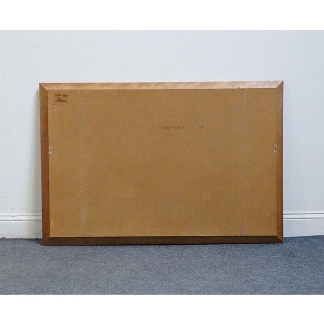 Late 20th Century Ethan Allen Heirloom Nutmeg Maple Early American Colonial 48" Mirror 10-5050 For Sale - Image 5 of 7