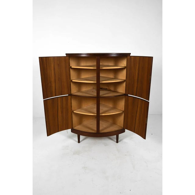 1970s Danish Midcentury Teak Corner Cabinet For Sale - Image 4 of 13