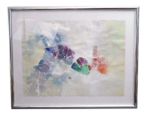 Signed Edward Goldman (1916-2006) 1985 Abstract Acrylic Painting