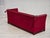 Danish Three-Seater Drop Arm Spanish Sofa in Red Furniture Velour, 1970s For Sale - Image 14 of 18