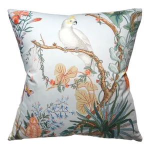 The House of Scalamandré Cinque Terra Pillow, Coral Sky