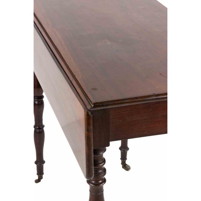 Mid-Century Modern Mahogany Side Table, Italy For Sale - Image 6 of 9