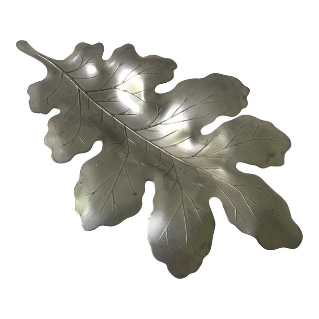 Vintage Pewter Leaf Chairish