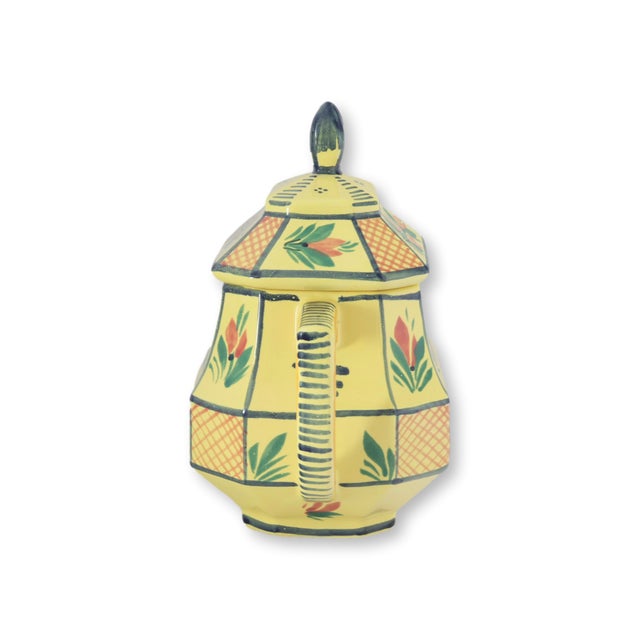 Henriot Quimper Vintage French Quimper Tea Pot For Sale - Image 4 of 6