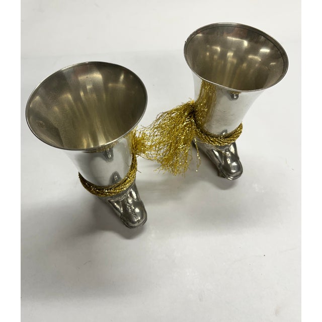 Antique Silver Horse Flagon - Pair For Sale - Image 9 of 11