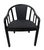 Vintage Italian Modern Black Lacquered Dining Chairs - Set of 8 For Sale In Philadelphia - Image 6 of 9